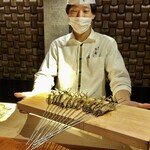 東山 吉寿 - 稚鮎の炭火焼き