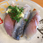 すしだるま - 青魚3種盛り