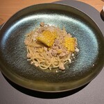 日本のイタリア料理店 sai - 三河鶏のラグーとトウモロコシのソース