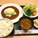 本格肉料理 丸小 - ハンバーグ¥1,000