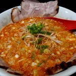 松華亭 - 俺のネギチャーシュー麺のアップ