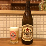 文化商店 - 瓶ビール サッポロ赤星(650円)