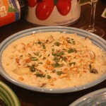 Mushroom and gorgonzola risotto