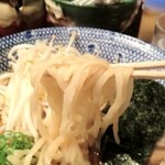 つけそば屋 北かま - 平打ち太麺　もちもち