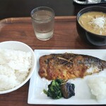 品川台場食堂 - 日替りB 鯖の西京焼＋豚汁