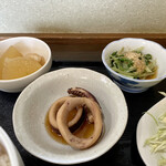 ささら - 冬瓜うま煮 イカ煮付け 水菜おひたし