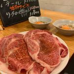 焼肉 近江牛肉店 - リブロース焼きしゃぶwith玉子