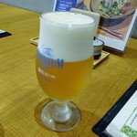 香灯庵 - 生ビール490円税別。