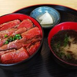 上尾ごはん - 赤城牛切り落とし、ステーキ丼「￥１１００」