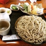 Sobadokoro Iitomo - 野菜天ぷらもりそば(大盛) ¥1,000+300-