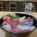 いかす家 魚有てん - 海鮮丼（並）大盛り