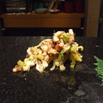 明石 渾 鮨 - 穴子の沢庵和え