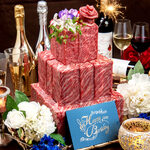 【究極のサプライズ】極上肉ケーキは5000円 ～！和牛A5ランク使用、 記念日やお祝いに♪