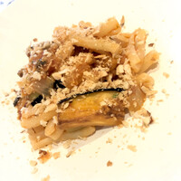 PRIMO - カサレッチェ、真イワシと米茄子のカポナータソース、アーモンドパン粉