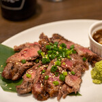 彩波 - 2020.8 牛中落ちカルビのタタキおろしポン酢（750円）