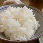 かぶと - ご飯大盛りしちゃったし！！
      これは奥さんの普通盛り　茶碗のサイズが違うんだ