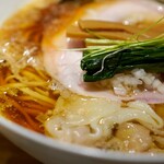 Japanese Ramen Noodle Lab Q - 「裏Ｑ限定 煮干し醤油わんたん麺1300円」
