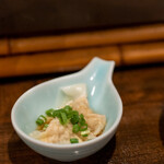 比内地鶏本格焼酎 海舟 - 2020.8 鶏雲呑（お通し）