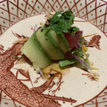 シオン - 中華風のお刺身サラダ