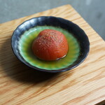 Kujyou Negiyaki To Wain Yamazaki - 京風出汁に浸かるトマト