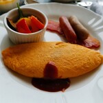 ANAクラウンプラザホテル岡山 和食ダイニング廚洊 - 美星卵のミックスオムレツ( ﾟДﾟ)ｳﾏｰ