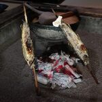 鶴の湯温泉 - 鍋＆岩魚塩焼