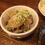 炭火焼き鳥 でん - 砂肝ポン酢