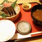 Marusa Suisan - ３種の刺身定食ランチ