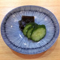 むとう - 日替り膳 1300円 の昆布と胡瓜の漬物