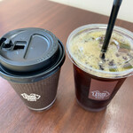 屏風山パーキングエリア - ホットコーヒー＋アイスコーヒー