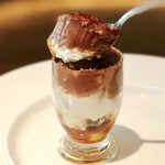 ザ・テラス - トロピカルフルーツとチョコレートのキャラメリゼ@お酒を感じるチョコクリーム