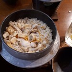 ごちそうや 鬼瓦 - ずっと横で炊かれてた釜飯！お腹いっぱいやのにスルスル入る（笑）