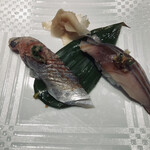 亀喜寿司 - アジ　サバ(900円税別)