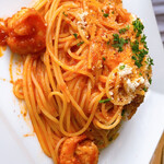 キッチン nascita - 海老とチーズのアンチョビトマトソース