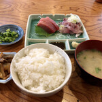 天秀 - まぐろあじたたき定食 1,000円税込