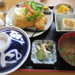 わかよし食堂 - ミックスフライ定食　870円　