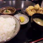 かる鴨 - 鶏天定食