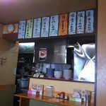 らぁめん とん平 - カウンター席は3人分