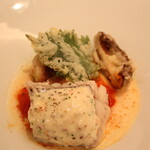 オオハラ エ シーアイイー - 黒ムツの蒸し焼きを2食の彩りで・・・ 2009年2月15日