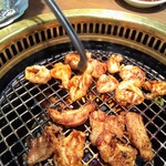 美勝 - 手前　ギアラ♡　奥　シロコロホルモン