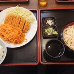 Tsurigane Udon - ナポリロースカツ＋うどん