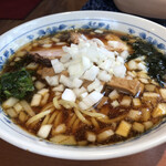 らあめん福楽 加茂店 - らーめん＋玉ねぎ