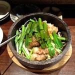肝屋　嘉正亭　みその - 牛もつ黒胡椒焼き