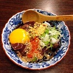 肝屋　嘉正亭　みその - 牛レバテキユッケ