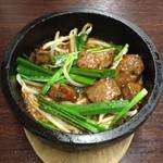 肝屋　嘉正亭　みその - 名物 石焼ニラレバ