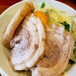 麺屋CHIKUWA - 汁なしヤサイモヤシ豚増しらーめん