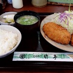 とんかつ 竹亭 - メンチカツ定食