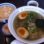 麺や 北町 - 全粒粉の塩ラーメンととろろごはん