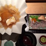 鱧しゃぶのセッティング