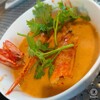 Tairyouri Ubon - 海老のレッドカレー炒め。
                炒めというよりレッドカレー・海老入り！という感じかな(^.^)
                このスープの辛さがまた美味しい(≧∀≦)